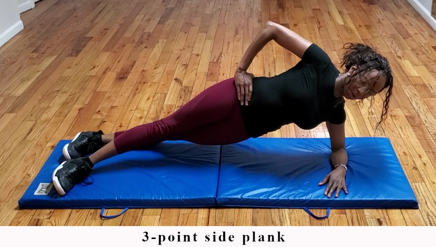 Core strengthening stabilization exercise example 3.
