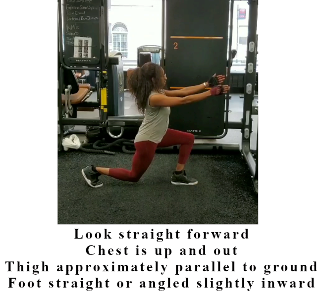 Lunge lowered position from Figure 9.1.